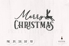 Merry christmas svg, winter svg, christmas pillow svg Product Image 1