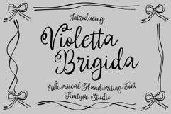 Violetta Brigida - Whimsical Font Clip Art Product Image 1