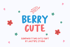 Berry Cute - Handwriting Cute Font Product Image 1