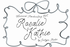 Rosalie Kathie - Whimsical Handlettering Font Product Image 1