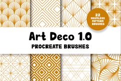 Art Deco 1.0 Procreate Brushes | 22 Seamless Pattern Brushes Product Image 1