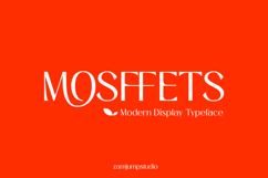 Mosffets - Modern Display Typeface Product Image 1