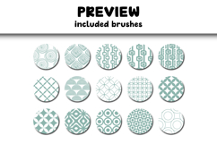 Retro 1.0 Procreate Brushes | 30 Seamless Pattern Brushes Product Image 2