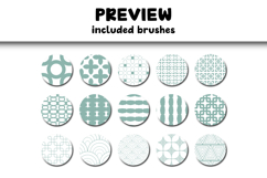 Retro 1.0 Procreate Brushes | 30 Seamless Pattern Brushes Product Image 3