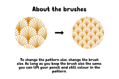 Art Deco 1.0 Procreate Brushes | 22 Seamless Pattern Brushes Product Image 3