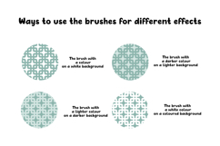 Retro 1.0 Procreate Brushes | 30 Seamless Pattern Brushes Product Image 5