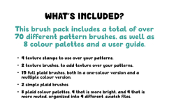 Plaid Patterns 2.0 for Procreate | 15 Multistep Brushes Product Image 8