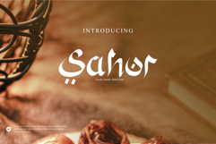 Sahur - Exotic Arabic Style Font Product Image 1