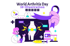 10 World Arthritis Day Illustration Product Image 1