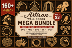 Artisan Wall Decor Laser Cut Mega Bundle ,Laser Cut svg Bund Product Image 1