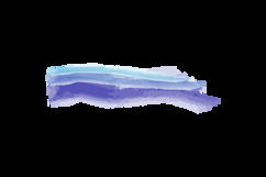 Artistic blue watercolor brush stroke decorative design Product Image 2