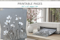 floral junk journal pages, card making Product Image 5