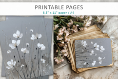 floral junk journal pages, card making Product Image 7