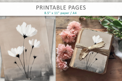 painted floral pages, scrapbook paper Product Image 4