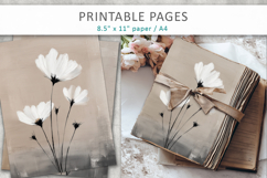 painted floral pages, scrapbook paper Product Image 6