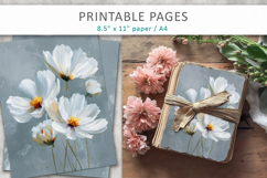 textured floral art, scrapbook paper Product Image 4