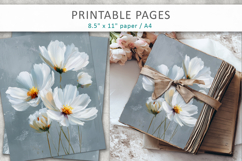 textured floral art, scrapbook paper Product Image 6