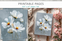 textured floral art, scrapbook paper Product Image 9