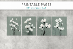 artistic floral paper, junk journal paper Product Image 2