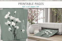 artistic floral paper, junk journal paper Product Image 4