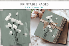 artistic floral paper, junk journal paper Product Image 5