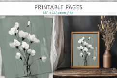 artistic floral paper, junk journal paper Product Image 9