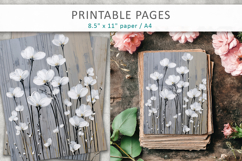 floral craft paper, junk journal paper Product Image 3