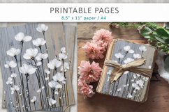 floral craft paper, junk journal paper Product Image 4