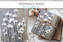 floral craft paper, junk journal paper Product Image 6