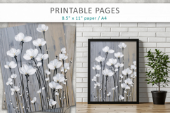 floral craft paper, junk journal paper Product Image 9