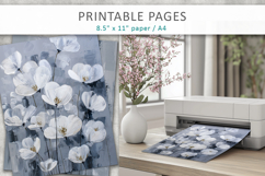 artistic floral textured background, junk journal supplies Product Image 5