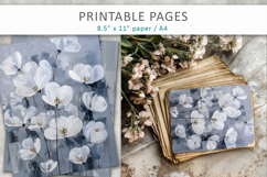 artistic floral textured background, junk journal supplies Product Image 6