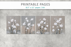 floral junk journal, card making printable Product Image 2