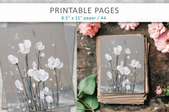 floral junk journal, card making printable Product Image 3