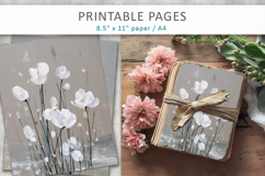 floral junk journal, card making printable Product Image 4