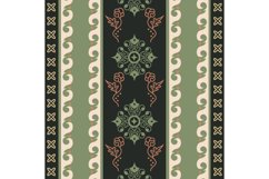 Artistic vintage batik indonesia pattern decorative fabric Product Image 1
