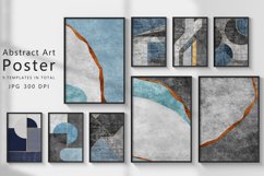 gray blue geometric art texture Product Image 1
