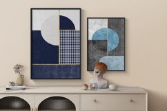 gray blue geometric art texture Product Image 3
