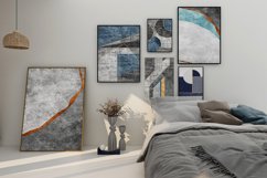 gray blue geometric art texture Product Image 5