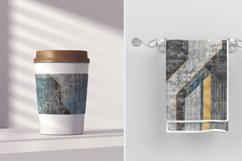 gray blue geometric art texture Product Image 9
