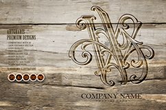 Flourish delight classic W monogram letter logo outline Product Image 4