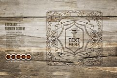 Charming victorian frame label elegant swirl ornaments SVG Product Image 4