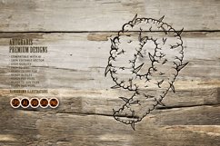 Botanical delight number 9 with hemp buds outline Product Image 5