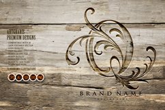 Enchanting elegance monogram Q letter monogram monochrome Product Image 4