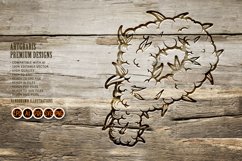 Striking unique P lettering cannabis smoke silhouette Product Image 3