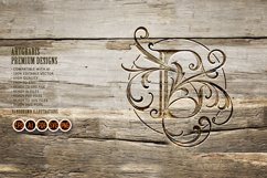 Classic flourish letter E monogram elegant logo monochrome Product Image 4