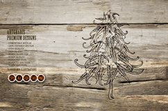 Botanical euphoria vintage cannabis flower outline Product Image 4
