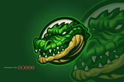 Croco head mascot animal cartoon Product Image 1