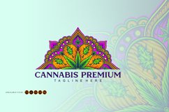 Mandala cannabis ornament middle eastern geometry Product Image 5