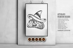 Funny taco fiesta delicious mexican food monochrome Product Image 5